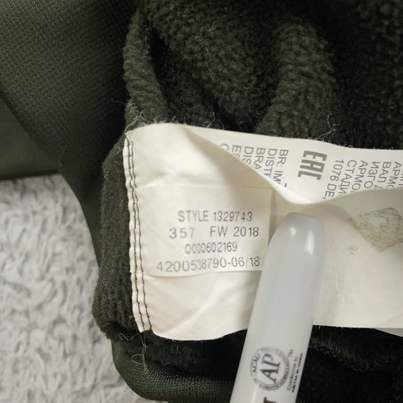 Under Armour Hoodie Mens 2XL Green Fleece Pullover Sweatshirt Loose Fit Athletic - Picture 8 of 10